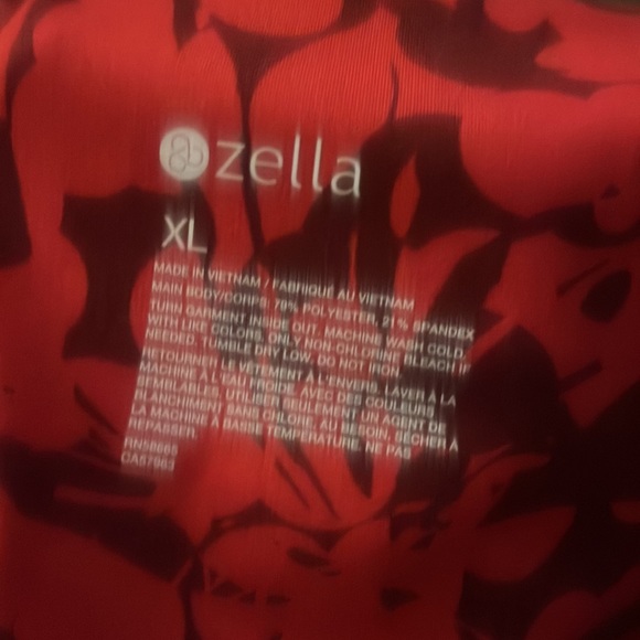 Zella 7/8 red high waisted leggings XL - Picture 4 of 4